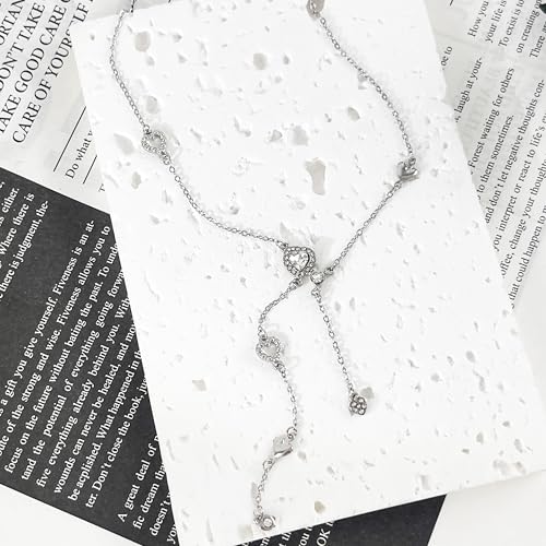 Irregular Heart Necklace for Women Y2k Pink Zircon Pearl Diamond Women's Fashion Pendant Hot Fashion Pink Jewelry for Women - color: Style22
