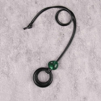 Bohemian Necklaces for Women Long Leather Necklace with Large Pendant Chunky Boho Hippie Jewelry Pendant Chocker Necklace - style: Large Pendant Necklace