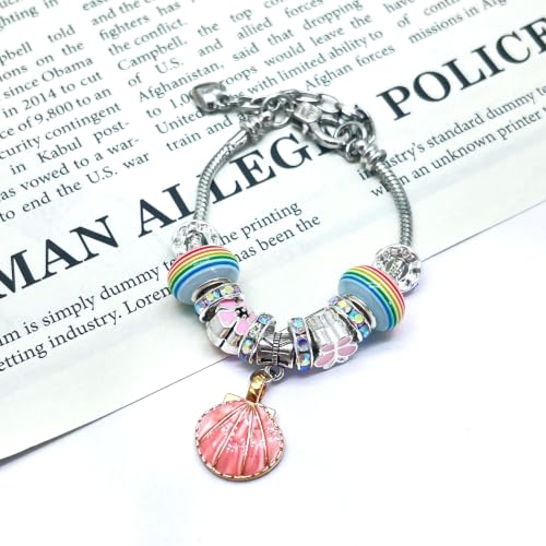 100pcs Large Hole Rhinestone Spacer Beads 10mm Silver Plated Czech Crystal Rhinestone for DIY Jewelry Making Charms Bracelet (AB Crystal) - color: AB Crystal