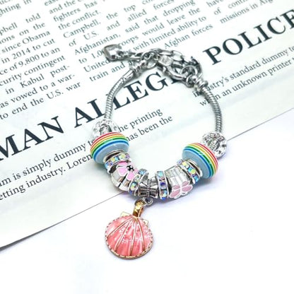 100pcs Large Hole Rhinestone Spacer Beads 10mm Silver Plated Czech Crystal Rhinestone for DIY Jewelry Making Charms Bracelet (AB Crystal) - color: AB Crystal
