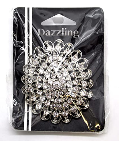 Belagio Enterprises 2 1/2-Inch Rhinestone Brooch | BW-171-182 - size: 2-1/2-Inch, style: BW-142