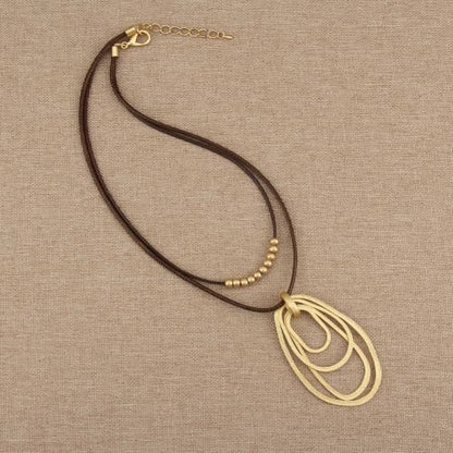 Chunky Pendant Necklace for Women Vintage Boho Necklaces Choker Layered Statement Necklaces Bohemian Jewlery Gifts - style: Boho Necklaces Women Trendy