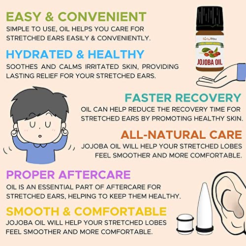 BodyJ4You 54PC Ear Stretching Kit 14G-12mm - Aftercare Jojoba Oil - Acrylic Plugs Gauge Tapers Silicone Tunnels - Lightweight Expanders Men Women - color: White