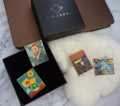 Cute Animal, Punk,Art,Science, Animation Enamel Pins, Cartoon Personality Pin Set for Teens, Women, Badge Decor Pins for Jackets, Lapel, Backpack, Hat， (With Box Packaging)