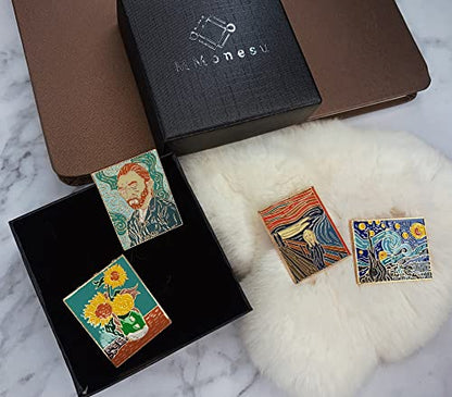 Cute Animal, Punk,Art,Science, Animation Enamel Pins, Cartoon Personality Pin Set for Teens, Women, Badge Decor Pins for Jackets, Lapel, Backpack, Hat， (With Box Packaging)