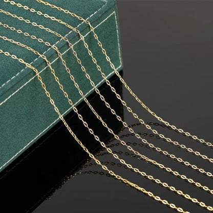 UMAOKANG 10 Meters Stainless Steel Chains for Jewelry Making Dainty Gold Plated Embossed Cable Chains Necklace for Women Jewelry Supplies - color: Gold Sunflower