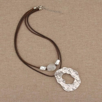 Chunky Pendant Necklace for Women Vintage Boho Necklaces Choker Layered Statement Necklaces Bohemian Jewlery Gifts - style: Bohemian