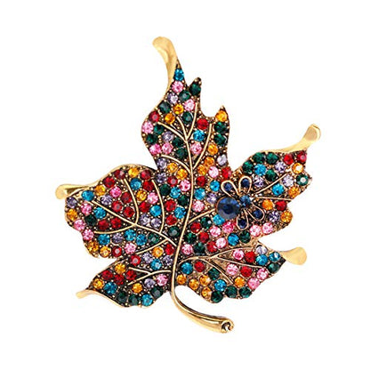 seven wolves Brooches for Women Austria Crystal Brooch Pins Rhinestones Brooches Daily Wearing Breastpin with Boxes - color: Multicolor 1