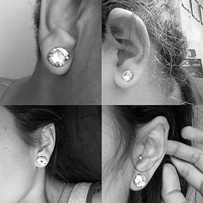 2/4/6/8 Gauge Earrrings Plugs Tunnels Gauges for Ears - color: A1,Steel(8G=3mm)