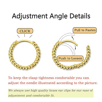 micuco 3 Pairs Small Gold Hoop Huggie Earrings Set for Women Men Tendy | 14K Gold Plated Small Huggie Hoop Earrings for Men, Tiny Cartilage Hypoallergenic Earring Set - style: E# Twisted Gold 8-10-12mm