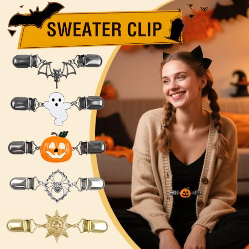 4 Pieces Vintage Sweater Shawl Cape Cloak Clips Retro Cardigan Collar Clasp Dress Shirt Brooch
