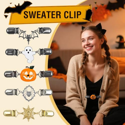 4 Pieces Vintage Sweater Shawl Cape Cloak Clips Retro Cardigan Collar Clasp Dress Shirt Brooch