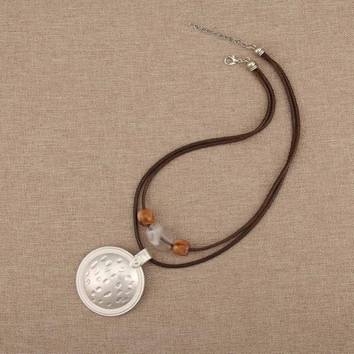 Chunky Pendant Necklace for Women Vintage Boho Necklaces Choker Layered Statement Necklaces Bohemian Jewlery Gifts - style: Bohemian Necklace
