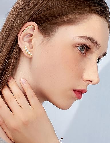 Tornito 9-30Pcs Cartilage CZ Stud Earrings Conch Forward Helix Tragus Daith Piercing Lip Rings Snake Heart Butterfly Jewelry for Women Men 16G Silver Gold Tone - color: A2: 9pcs, Gold Tone