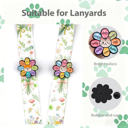 2/4/5/20pcs Funny Enamel Pins Bulk - Aesthetic Hard Enamel Lapel Pins Set, Art Brooches for Backpacks, Jackets, Hats, Bags, Lanyards, Cute Animal Pins for Adults, Kids, Women, Men - style: 2pcs Flower