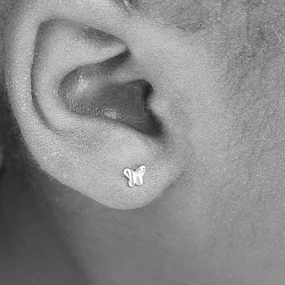 20g 16g Tragus Piercing Jewelry Helix Earrings Threadless Flat Back Earrings for Women Forward Helix Cartilage Earring Tragus Jewelry Medusa Labret Lip Piercing Jewelry Lip Studs 16 Gauge 8mm - color: B8 - threadless 16g 6+8mm - silver
