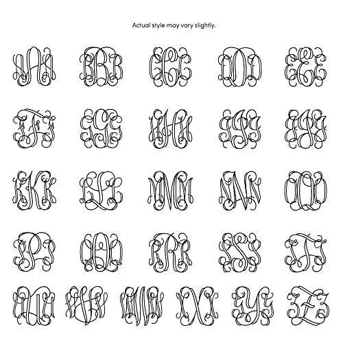 Personalized Monogram 3 Letters Engraved Square Charm Initial Signet Ring Jewelry - color: Rose Gold