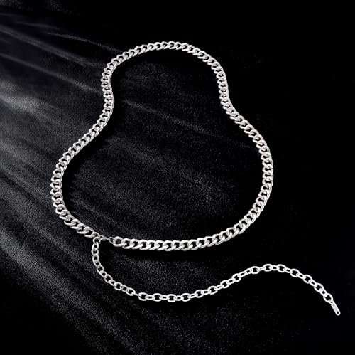 CHESKY Silver Plated Waist Chain Body Chain Jewelry, Belly Chain for Women - style: 7