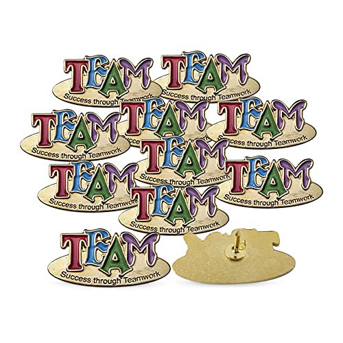 Trainers Warehouse GO T.E.A.M. Appreciation Cards with Lapel Pins – Employee, Teacher & Nurse Recognition Gifts – Teamwork Motivational Cards with “Success Through Teamwork” Pin – Set of 10