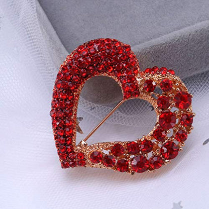 Brooch Pins for Women Girls Fashion Flower Crystal Rhinestone Pearl Jewelry - color: Color 1