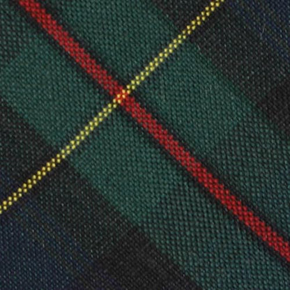 tiemart Crossover Tie - color: Hunter Green and Navy Blue Plaid