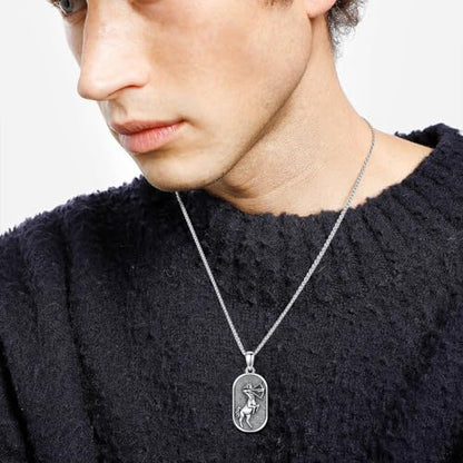 SIMONLY Zodiac Necklace 925 Sterling Silver Constellation Necklace Zodiac Sign Necklaces Horoscope Jewelry Christmas Birthday Astrology Gifts for Women Men Unisex - style: Sagittarius-Gold