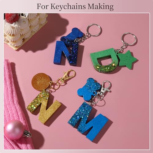 LEOBRO 968pcs Keychain Making Kit, Keychain Clip and Key Ring, Jump Rings for Jewelry Making, Lobster Claw Clasp, Key Chain Making Kit, for Keychains, Jewelry, Purse Making - color: Gold & Silver