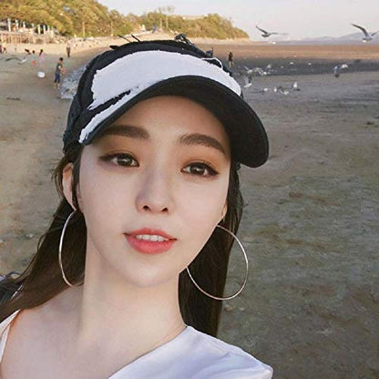 Clip On Big Extra Large Fake Round Hoop Earrings for Women Non Pierced No Piercing Ear Fashion Simple Circle Huggie Hoops Jewelry Gifts - style: 80mm Silver