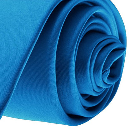 K. Alexander Skinny Ties - Multiple Solid Colors - Classic 2" width - color: Peacock Blue