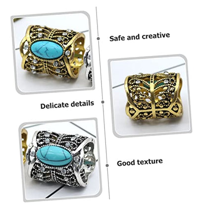 VALICLUD Vintage Rhinestone Scarf Clips 3Pcs Hollow Shawl Buckle Clasps for Women Wedding Party Daily Wear Fashion Scarf Accessories
