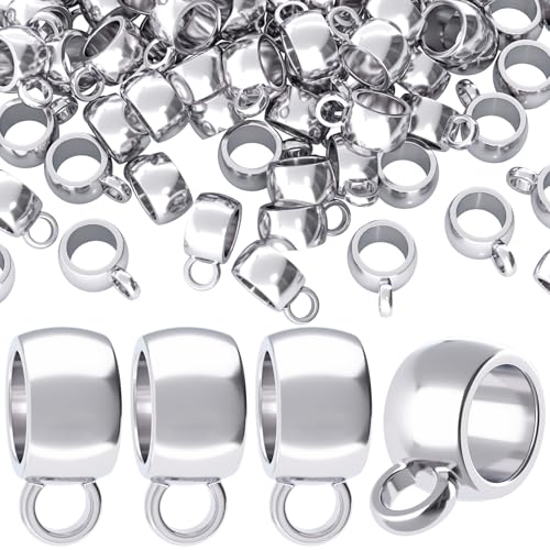Joez Wonderful Links Bail Beads, Hypoallergenic Alloy Column Spacer Beads