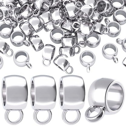 Joez Wonderful Links Bail Beads, Hypoallergenic Alloy Column Spacer Beads