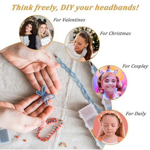 2 Pcs Soft Satin Headband, Black Velvet Padded Headbands, Fashion Elastic Solid Hairband for Women Cosplay Holiday Halloween Crafts Gifts