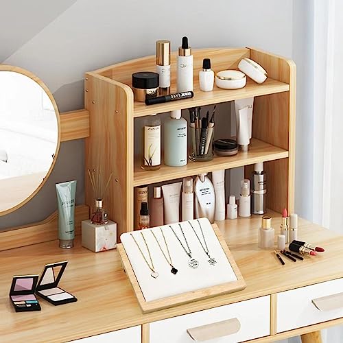 Bamboo Jewelry Display Stand Multiple Earrings Necklace Display Stand Holder Tabletop Display Boards Chains Organizer Holder Jewelry Storage Tray for Show - size: Small-1pc