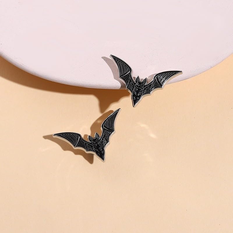 Cute Enamel Pin Set Lapel Pins Brooches Cartoon Brooch Badge Pins for Clothes Bags Backpack for Women - color: Bat Pin Set