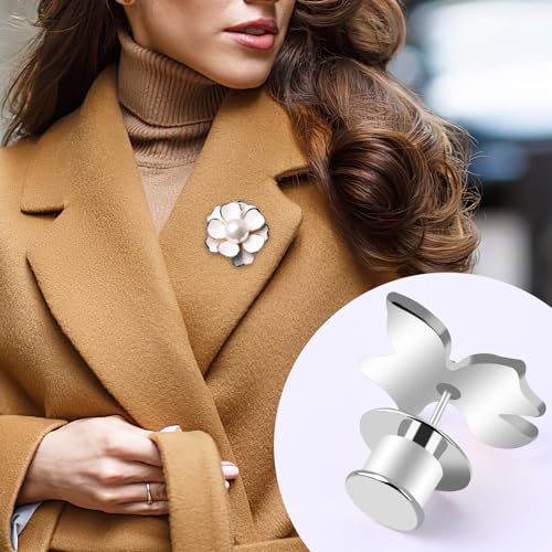 30Pcs Metal Locking Pin Backs for Enamel Lapel Badges | Metal Material,For Brooch Badge Enamel DIY, Pin Backings Keepers Locking Buckles, Secure Clasp Holds Pins Firmly