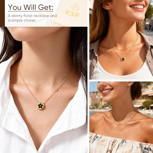 KSF Gold Lariat Necklace for Women Y Shaped Layered CZ Drop Chain | Y shaped necklace; Layered CZ detail; Long lariat style; Gift for her - color: Gold-4