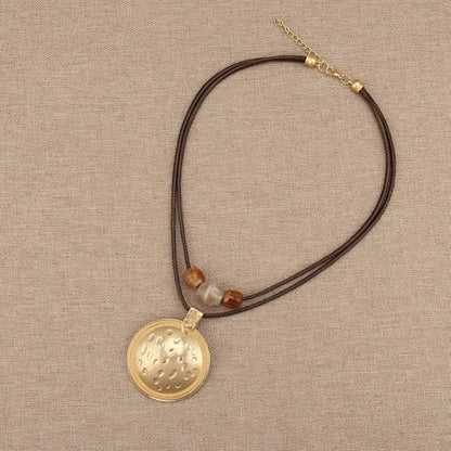Chunky Pendant Necklace for Women Vintage Boho Necklaces Choker Layered Statement Necklaces Bohemian Jewlery Gifts - style: Boho Vintage Necklace