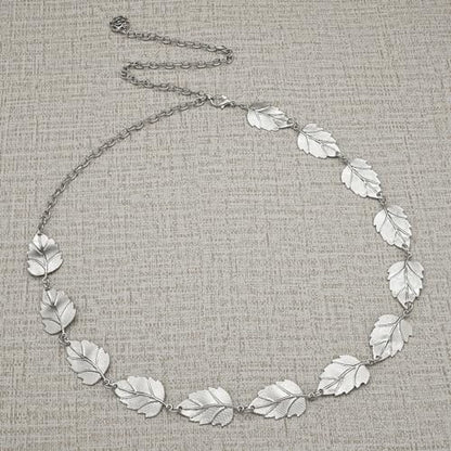 Metal Waist Chain Body Jewelry Link Belt for Women Girls - color: Silver 2, size: XL: 59 in (150 cm)