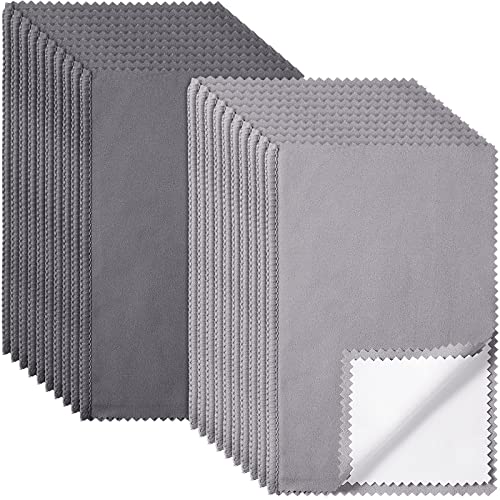 20 Pcs Silver Jewelry Polishing Cloths 6 x 8 inches Jewelry Cleaning Cloth Sterling Polish Cloths for Jewelry