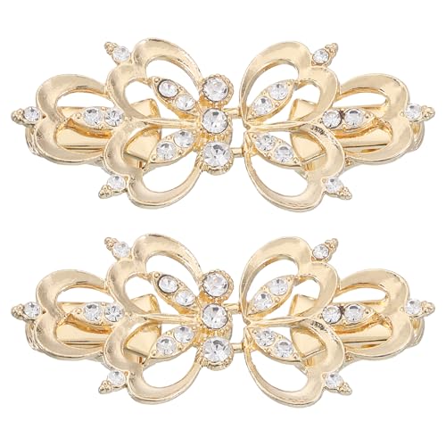 uxcell Vintage Sweater Clips, Cape Cloak Clasp Retro Cardigan Clips Shawl Collar Clasp Dress Brooch Clip for Women - color: Gold