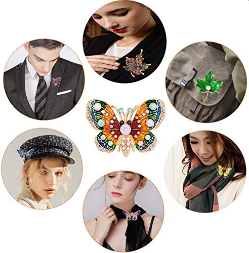 seven wolves Brooches for Women Austria Crystal Brooch Pins Rhinestones Brooches Daily Wearing Breastpin with Boxes - color: Multicolor 2