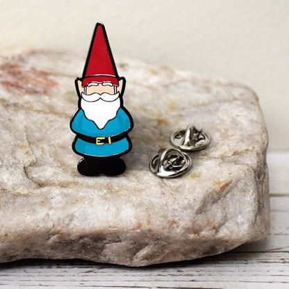 Inspirational Enamel Pin by LifeBeats | Cute Pin for Clothes, Jackets, Hats, Bags, and Lanyards | Hat Pin Comes with a Greeting Card | Lapel Pin with Sturdy Backing - style: Relax Gnome