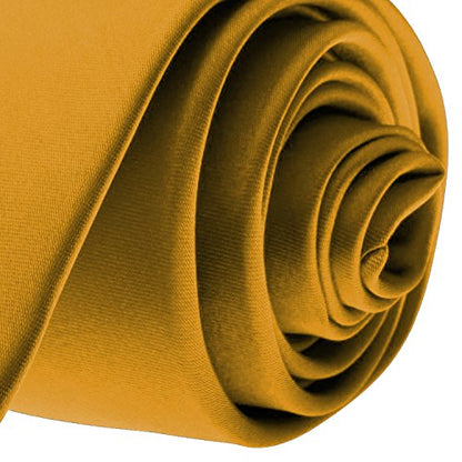 K. Alexander Skinny Ties - Multiple Solid Colors - Classic 2" width - color: Gold Bar