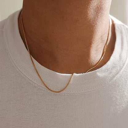 Dainty Chain Necklace for Women Box Necklaces Simple Necklace Cute Necklace Everyday Necklaces to Match Exquisite Jewelry Gifts for Mom Girlfriend