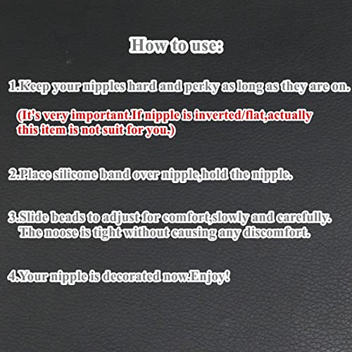 Fake Nipple Piercing Jewelry Nipple Chain Non Piercing Adjustable Silicone Band Nipple Rings-blue b - color: a