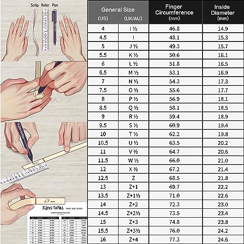 King Will Classic Tungsten Carbide Ring Brushed Two Grooved Center Hammered Design Mens Wedding Band for Men | Black/Silver/Gold, 8mm, Men's Wedding Band, Grooved, Comfort Fit, Everyday Wear - color: A-Gold 6mm