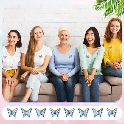 Sayglossy 30 Sets Butterfly Pins on Card Bulk Religious Butterfly Pins Live Your Faith Christian Lapel Brooches with Bible Verse Cards for Women Mother Church Gifts - style: Butterfly