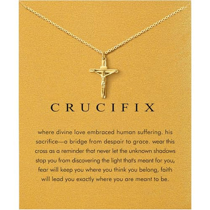 Baydurcan Dainty Gold Necklace for Women Ankh Mom Jesus Sun Star Necklace | 14K Gold Plated Pendant Necklaces Gifts for Friends Sister Mother, Birthday, Christmas, Graduation, Inspirational Gifts - style: Jesus