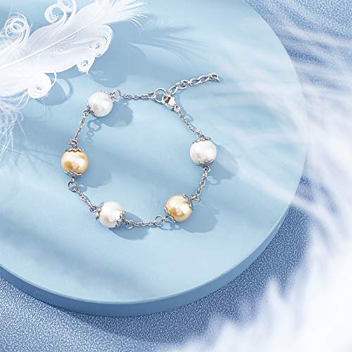 UNICRAFTALE 100pcs Stainless Steel Screw Eye Pin Peg Bails Cup Pearl Peg Bails Pin Pendants Small Pin Eye Screws Connectors Pendants Clasps Hooks for Half Drilled Beads Jewelry Earring Making 8mm Long - color: Stainless Steel Color-Flower